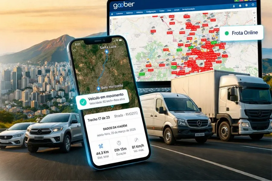 Gestão de frotas com rastreamento veicular e monitoramento em tempo real